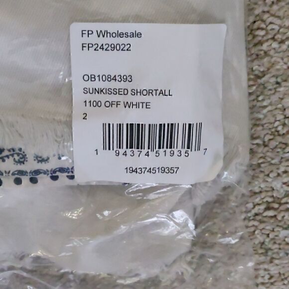 NEW $108 Free People Sunkissed Shortall Denim - Picture 11 of 11